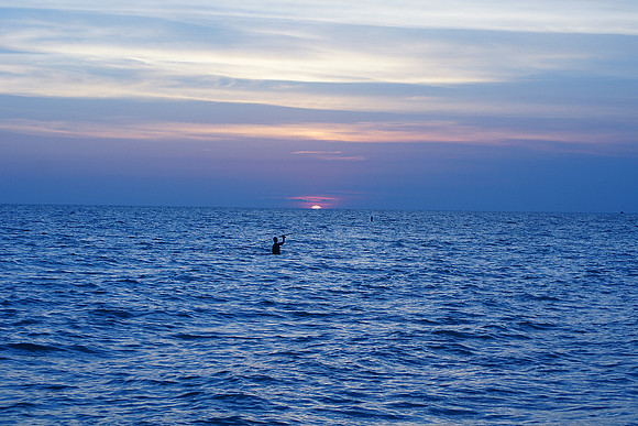 Tampa Sunset, Fishermen